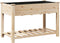 vidaXL - Tuinbak - met - Rek - 115x59x76 - cm - Massief - Houten - Vuurhout