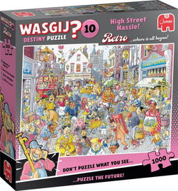Wasgij Retro Destiny 10 - Legpuzzel 1000 stukjes - Chaos in de winkelstraat - Meerkleurig