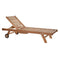 Solstol DKD Home Decor Bruin Met wieltjes Teakboom (200 x 65 x 36 cm)