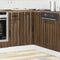 vidaXL - Keuken - hoekonderkast - Lucca - bewerkt - hout - bruin - eikenkleur
