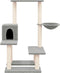 vidaXL - Kattenmeubel - met - sisal - krabpalen - 94,5 - cm - lichtgrijs