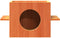 vidaXL - Kattenhuis - 51x35x30 - cm - massief - grenenhout - wasbruin