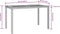 vidaXL Tuintafel 123x60x74 cm massief acaciahout zwart en bruin