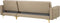 ABERDEEN - Hoekslaapbank ottomaan - Beige - Links - 267 cm - Fluweel