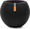 Capi Europe - Vaas bol Groove Black & Gold - 18x15 - Zwart - Opening Ø11 - Bloempot voor binnen - 5 jaar garantie - BGVBL102