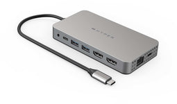 Hyper - HDM1H - 10-in-1 USB-C Hub met 2x 4K HDMI - Aluminium