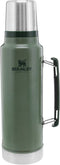 Stanley Classic Legendary Bottle 1L | Hammertone Green | Thermosfles houdt 24 uur warm of koud | Vaatwasserbestendig | Roestvrijstalen Thermoskan | Lekvrij | BPA-Vrij