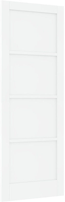 vidaXL - Interne - Deur - "ORKDAL" - Wit - 78x211x4 - cm - Massief - Vurenhout