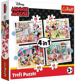 Trefl Minnie Mouse - 4-in-1 puzzel - 12/15/20/24 stukjes (4 stuks)
