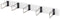Digitus DN-97666 - Kabelgeleiding 19 inch 1 HE - 5 stalen beugels - Grijs (RAL 7035)
