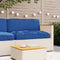 vidaXL - Ligbedkussen - voor - Zit - Royal - Blauw - 120x80x12 - cm - Oxford - Stof