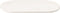 vidaXL - Tafelblad - ovaal - 110x55x2,5 - cm - massief - grenenhout - wit