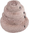 District 70 FUZZ - Hondenmand Donutvormig - Zacht Pluche - Zand - Small Ø 45 cm