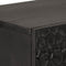 vidaXL - Hoge - kast - 40x33x110 - cm - massief - mangohout - zwart