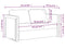 vidaXL - Slaapbank - vloermodel - 2-in-1 - 122x204x55 - cm - fluweel - blauw