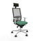 Bureaustoel met hoofdsteun Piqueras y Crespo 4B026G1 Smaragdgroen