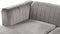 TIMRA - Hoekbank - Grijs - Rechterzijde - 220 cm - Fluweel