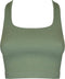 MAGIC Bodyfashion - Lounge Crop Top - Zachte naadloze stof - Groen