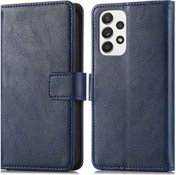 iMoshion Hoesje Geschikt voor Samsung Galaxy A33 Hoesje Met Pasjeshouder - iMoshion Luxe Bookcase - Donkerblauw
