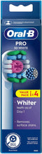 Oral-B 3D White Pro - Opzetborstels met CleanMaximiser Technologie - (4 stuks)