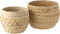J-Line mand Raffael Rond - jute - naturel - 2 stuks