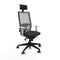 Bureaustoel met hoofdsteun Piqueras y Crespo 4B066G1 Zwart