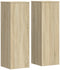 vidaXL - Plantenstandaards - 2 - st - 33x33x100 - cm - bewerkt - hout - sonoma - eiken