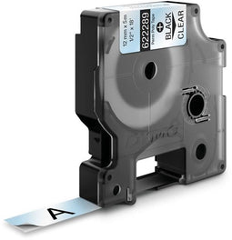 Dymo 622289 - Printerlabel - Zwart op transparant