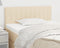 vidaXL - Hoofdbord - 80x5x78/88 - cm - stof - crèmekleurig
