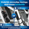 Nextcover FoldOne - Vouwslot 120cm - SteelSecure-Technologie 3.0 - Blauw Zwart