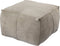 PTMD Poef Marieke - 60x40x60 cm - Suede - Taupe