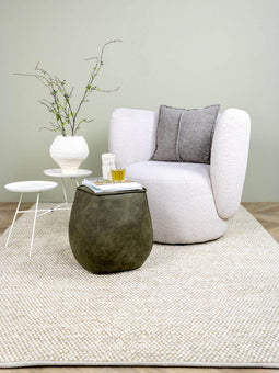 MOMO Rugs Bubbles Beige Vloerkleed - 200x300 - Rechthoek - Laagpolig,Structuur Tapijt - Modern - Beige
