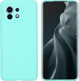 iMoshion Hoesje Geschikt voor Xiaomi Mi 11 Hoesje Siliconen - iMoshion Color Backcover - Mintgroen