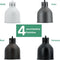 Venso EcoSolutions E27 SAGA lampenkap zwart, verbeterde fotosynthese en hogere chlorofylvorming, LED groeilamp, groeilicht voor kamerplanten, groenten, bloemen