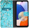 iMoshion Hoesje Geschikt voor Samsung Galaxy A14 (5G) Hoesje Met Pasjeshouder - iMoshion Design Softcase Bookcase - Wit / Blossom