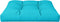 vidaXL - Palletkussen - 70x70x12 - cm - stof - turquoise