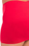 Pink Lipstick Lingerie Top en rok set -3XL/4XL- STOP & STARE 2PC Rood