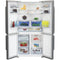 Beko GN1426234ZDXN - No-Frost Side by Side Koelkast - 565 liter - Parel Staal