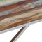 vidaXL - Salontafel - roestvrij - staal - en - gerecycled - hout - zilverkleurig