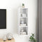 vidaXL - Tv-wandmeubel - 37x37x107 - cm - bewerkt - hout - hoogglans - wit
