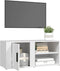 vidaXL - Tv-meubel - 80x31,5x36 - cm - bewerkt - hout - wit