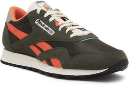 Reebok Classic Nylon Hunter - Heren sneakers - Groen met oranje accenten - Maat 45