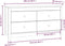 vidaXL - Dressoir - 100x40x54 - cm - massief - grenenhout - zwart