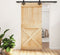 vidaXL - Schuifdeur - met - beslag - 95x210 - cm - massief - grenenhout