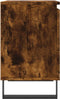 vidaXL - Nachtkastje - 40x30x50 - cm - bewerkt - hout - gerookt - eikenkleurig