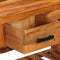 vidaXL - Dressoir - met - 3 - lades - 110x30x80 - cm - massief - hout