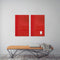 Sigel glasmagneetbord - Artverum - 100x65cm - rood - SI-GL142