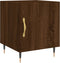 vidaXL - Nachtkastje - 40x40x50 - cm - bewerkt - hout - bruin - eikenkleur