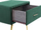Nachtkastje met 1 lade FLAYAT Fluweel Smaragdgroen
