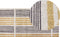 KATRA - Laagpolig vloerkleed - Geel - 80 x 150 cm - Katoen
